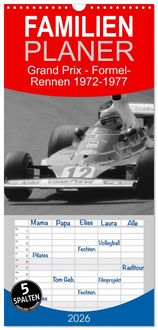 Produktbild: Familienplaner 2026 - Grand Prix - Formel-Rennen 1972-1977 mit 5 Spalten (Wandkalender, 21 x 45 cm) CALVENDO