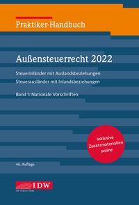 Bild vom Artikel Praktiker-Handbuch Außensteuerrecht 2022, 2 Bde., 46.A. vom Autor Institut der Wirtschaftsprüfer in Deutschland e.V.