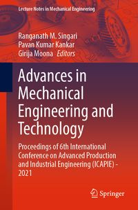 Produktbild: Advances in Mechanical Engineering and Technology