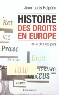 Produktbild: Histoire des droits en Europe