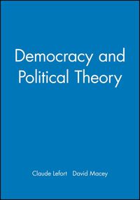 Produktbild: Democracy and Political Theory