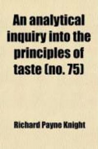 Produktbild: An Analytical Inquiry Into the Principles of Taste
