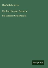 Produktbild: Recherches sur Saturne