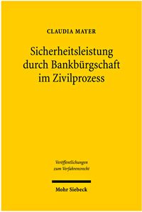 Produktbild: Sicherheitsleistung durch Bankb&uuml;rgschaft im Zivilprozess