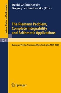Produktbild: The Riemann Problem, Complete Integrability and Arithmetic Applications