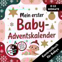 Produktbild: Adventskalender Baby - Kontrastbuch für Babys von 0-12 Monaten mit 24 weihnachtlichen Kontrastbildern