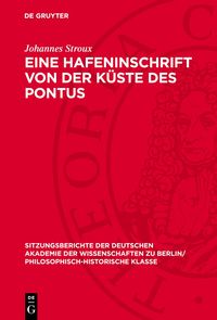 Produktbild: Eine Hafeninschrift von der K&uuml;ste des Pontus