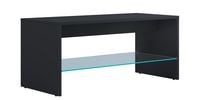 Produktbild: Holz Sofatisch Couchtisch Glas Wisal