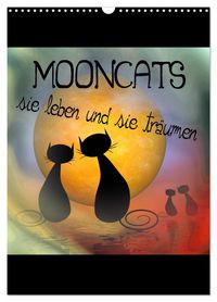 Produktbild: Mooncats - sie leben und sie tr&auml;umen (Wandkalender 2026 DIN A3 hoch), CALVENDO Monatskalender