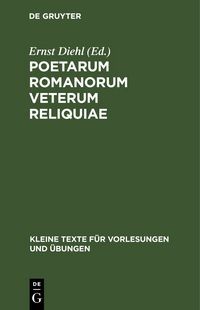 Produktbild: Poetarum Romanorum veterum reliquiae