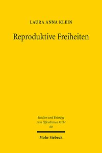 Produktbild: Klein, L: Reproduktive Freiheiten