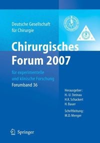 Produktbild: Chirurgisches Forum 2007 f&uuml;r experimentelle und klinische Forschung