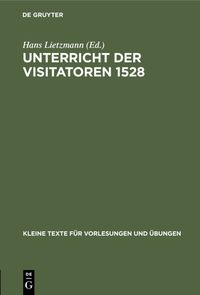 Produktbild: Unterricht der Visitatoren 1528