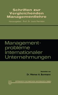 Produktbild: Managementprobleme internationaler Unternehmungen