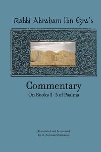 Produktbild: Rabbi Abraham Ibn Ezra's Commentary on Books 3-5 of Psalms
