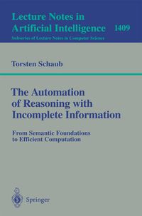 Produktbild: The Automation of Reasoning with Incomplete Information