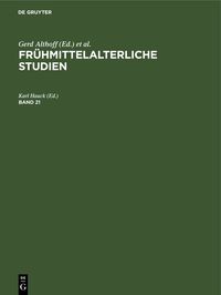 Produktbild: Fr&uuml;hmittelalterliche Studien. Band 21