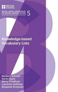 Produktbild: Knowledge-based Vocabulary Lists