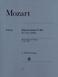 Produktbild: Wolfgang Amadeus Mozart - Klaviersonate F-dur KV 332 (300k)