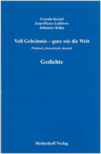 Produktbild: Voll Geheimnis - ganz wie die Welt.