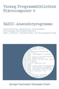 Produktbild: BASIC-Anwenderprogramme