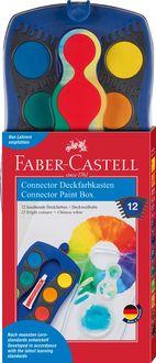 Bild vom Artikel Faber-Castell Farbkasten Connector 12 Farben blau vom Autor 