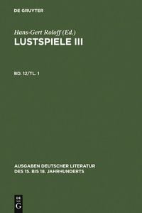Produktbild: Lustspiele III. Erster Teil