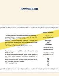 Produktbild: Harald Szeemann - with by through because towards despite
