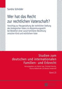 Produktbild: Wer hat das Recht zur rechtlichen Vaterschaft?