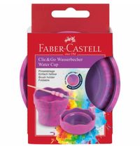 Produktbild: Faber-Castell Wasserbecher Clic&Go pink marble