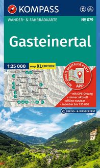 Produktbild: KOMPASS Wanderkarte 079 Gasteinertal 1:25.000