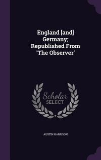 Produktbild: England [and] Germany; Republished From 'The Observer'
