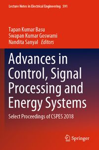 Produktbild: Advances in Control, Signal Processing and Energy Systems