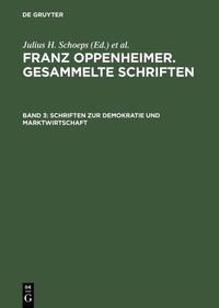 Produktbild: Schriften zur Demokratie und Marktwirtschaft
