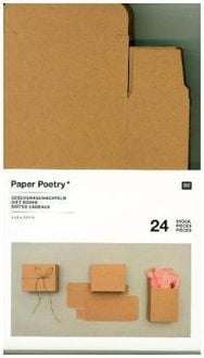 Produktbild: Adventskalender Boxen Kraftpapier, 24 St&uuml;ck