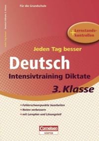 Produktbild: Jeden Tag besser Deutsch 3. Schuljahr. Intensivtraining Diktate