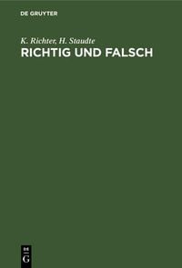 Produktbild: Richtig und falsch