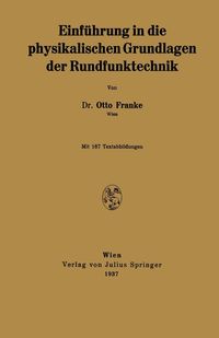 Produktbild: Einf&uuml;hrung in die physikalischen Grundlagen der Rundfunktechnik