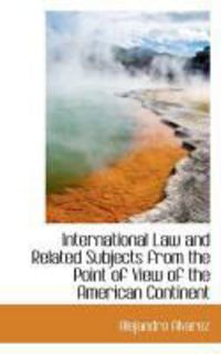 Produktbild: International Law and Related Subjects from the Point of View of the American Continent
