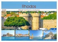 Produktbild: Rhodos - Altstadt mit Charme und Zauber (Wandkalender 2026 DIN A2 quer), CALVENDO Monatskalender