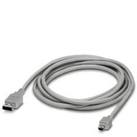 Produktbild: Phoenix Contact Adapterkabel 3.00m USB Typ A, USB Typ B Mini 1 St. CABLE-USB/MINI-USB-3,0M