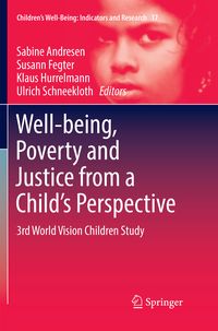 Produktbild: Well-being, Poverty and Justice from a Child&rsquo;s Perspective