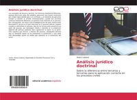 Produktbild: An&aacute;lisis jur&iacute;dico doctrinal