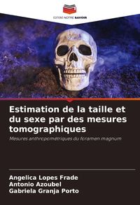 Produktbild: Estimation de la taille et du sexe par des mesures tomographiques