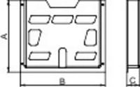 Produktbild: Schneider Electric NSYDPA44 Dokumentenhalter Polystyrol Lichtgrau (RAL 7035) (L x B x H) 40 x 278 x 234 mm 1 St.
