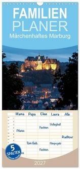 Produktbild: Familienplaner 2027 - M&auml;rchenhaftes Marburg mit 5 Spalten (Wandkalender, 21 x 45 cm) CALVENDO