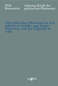 Produktbild: Adornos Kritik der politischen &Ouml;konomie