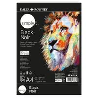 Produktbild: DALER ROWNEY Zeichenblock Simply schwarz DIN A4