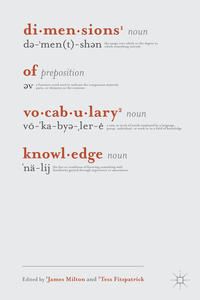 Produktbild: Dimensions of Vocabulary Knowledge
