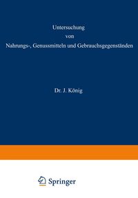 Produktbild: Untersuchung von Nahrungs-, Genussmitteln und Gebrauchsgegenst&auml;nden